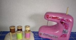 How to Make an American Girl Sized Doll Sewing Machine!