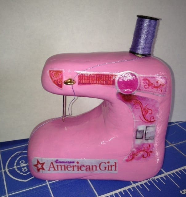 How to Make an American Girl Sized Doll Sewing Machine Camis