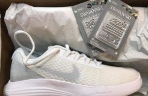 Nike Shoe Bedazzled Swoosh – Just Do It